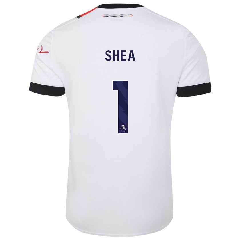 Kandiny Hombre Camiseta James Shea #1 Blanco 2ª Equipación 2023/24 La Camisa Chile