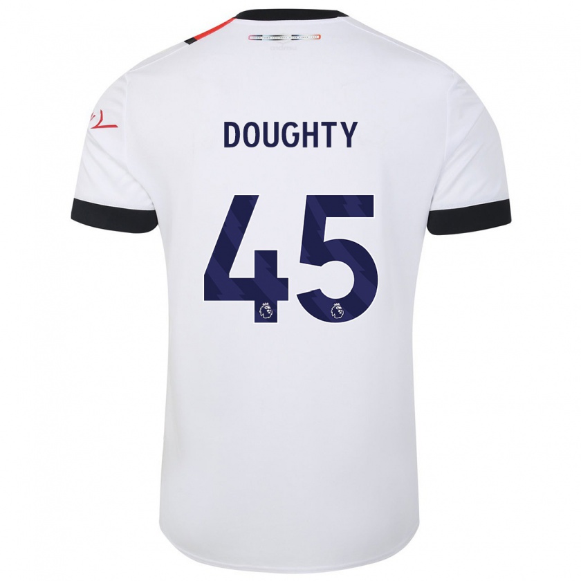 Kandiny Hombre Camiseta Alfie Doughty #45 Blanco 2ª Equipación 2023/24 La Camisa Chile