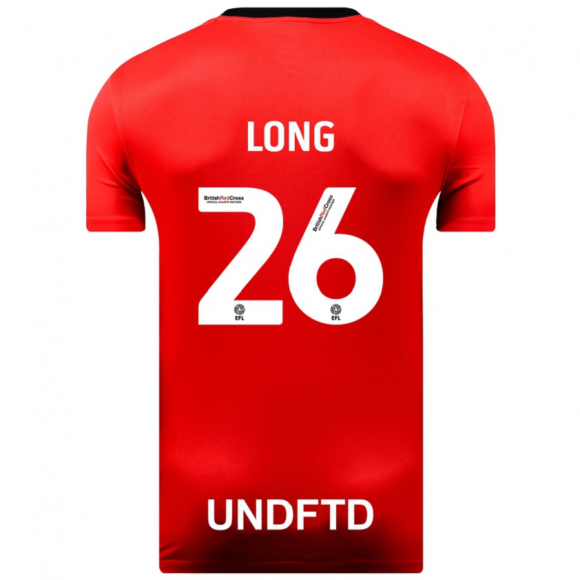 Kandiny Hombre Camiseta Kevin Long #26 Rojo 2ª Equipación 2023/24 La Camisa Chile