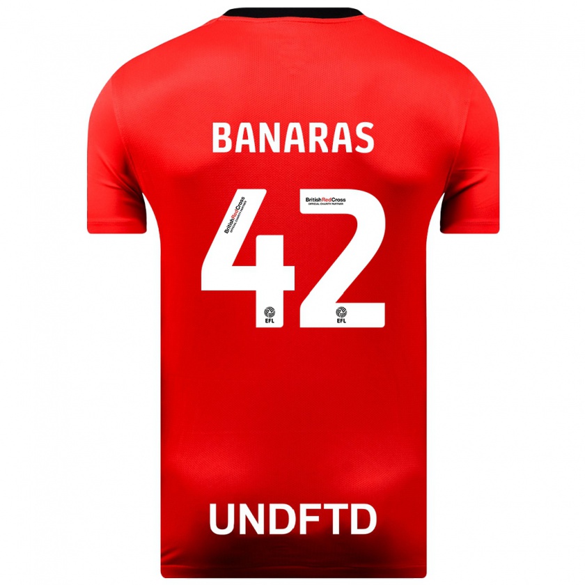 Kandiny Hombre Camiseta Layla Banaras #42 Rojo 2ª Equipación 2023/24 La Camisa Chile