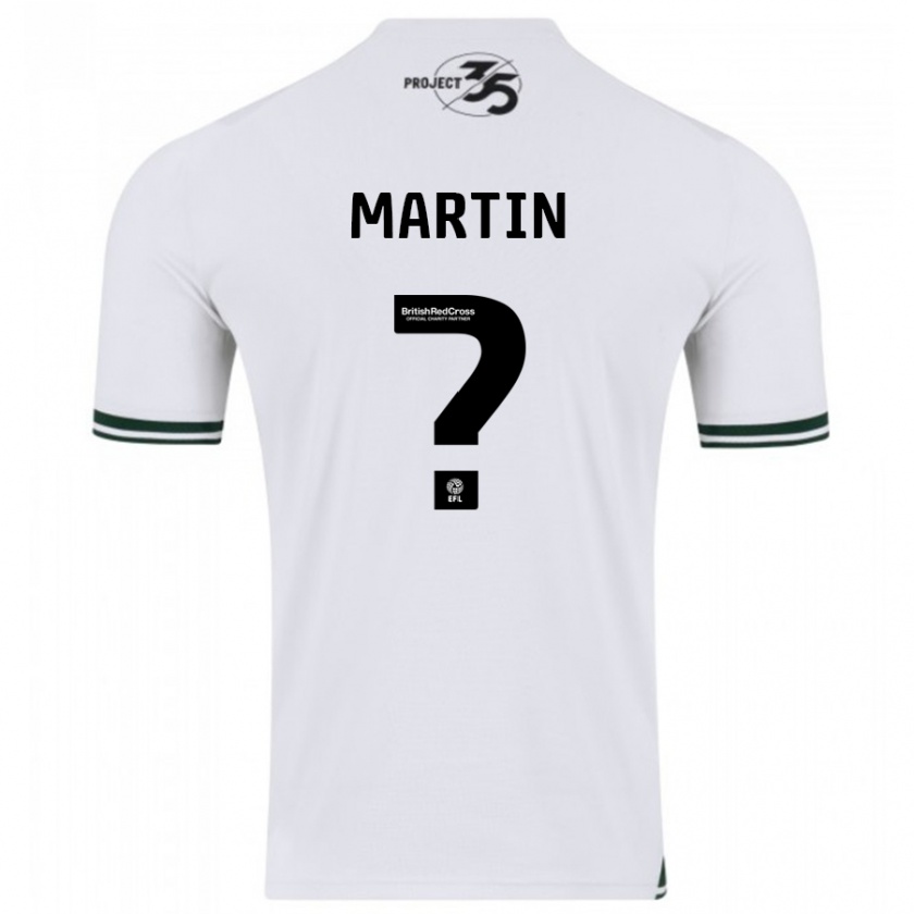 Kandiny Hombre Camiseta Matthew Martin #0 Blanco 2ª Equipación 2023/24 La Camisa Chile