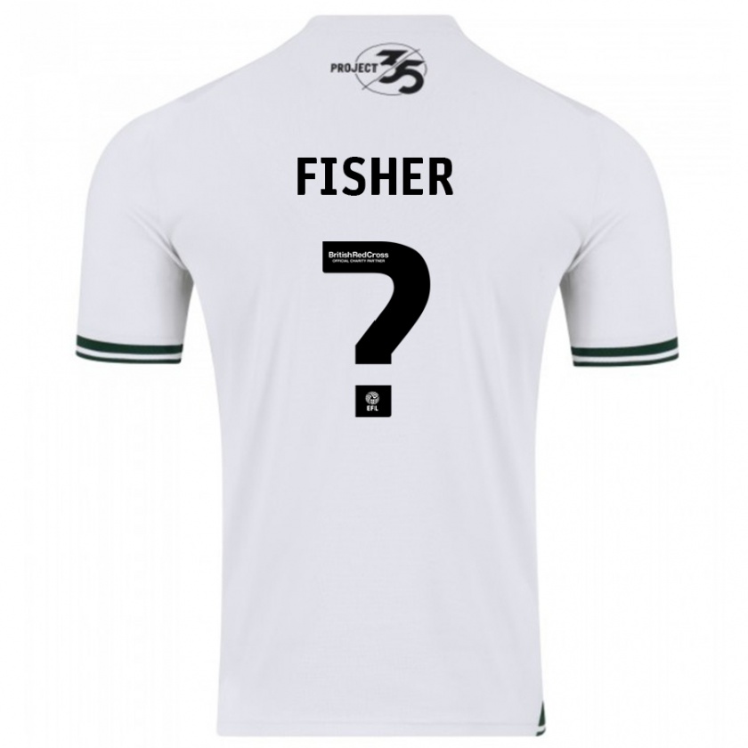 Kandiny Hombre Camiseta Cole Fisher #0 Blanco 2ª Equipación 2023/24 La Camisa Chile