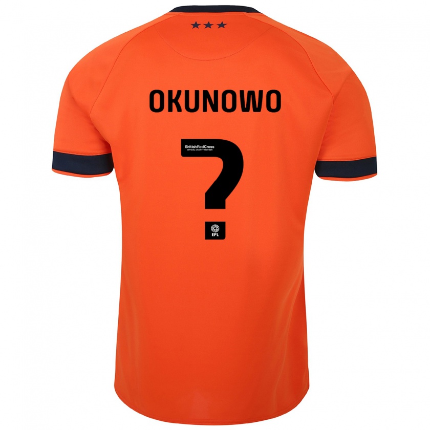 Kandiny Hombre Camiseta Emmanuel Okunowo #0 Naranja 2ª Equipación 2023/24 La Camisa Chile