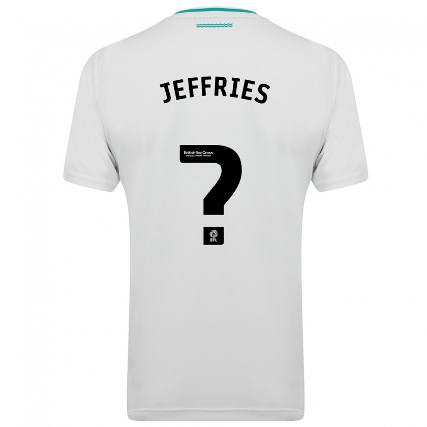 Kandiny Hombre Camiseta Josh Jeffries #0 Blanco 2ª Equipación 2023/24 La Camisa Chile