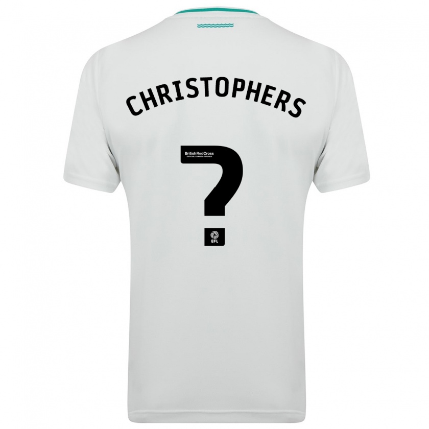 Kandiny Hombre Camiseta Leo Christophers #0 Blanco 2ª Equipación 2023/24 La Camisa Chile