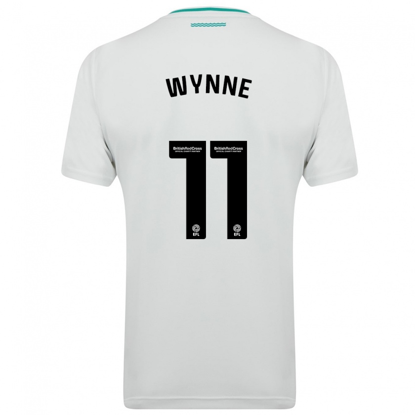 Kandiny Hombre Camiseta Megan Wynne #11 Blanco 2ª Equipación 2023/24 La Camisa Chile