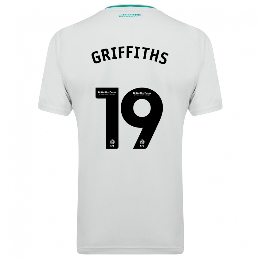 Kandiny Hombre Camiseta Alice Griffiths #19 Blanco 2ª Equipación 2023/24 La Camisa Chile
