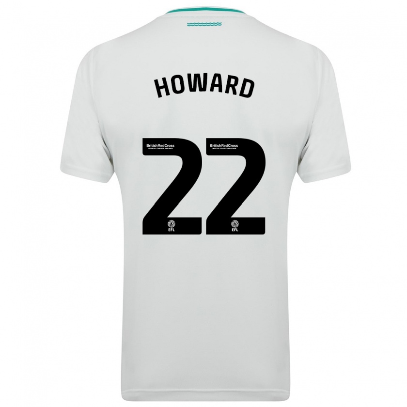 Kandiny Hombre Camiseta Bethany-May Howard #22 Blanco 2ª Equipación 2023/24 La Camisa Chile