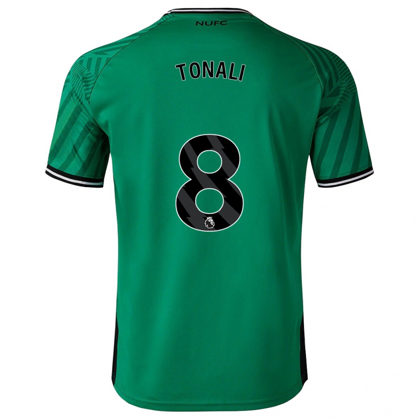 Kandiny Hombre Camiseta Sandro Tonali #8 Verde 2ª Equipación 2023/24 La Camisa Chile