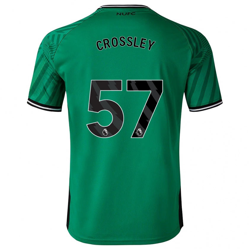Kandiny Hombre Camiseta Kyle Crossley #57 Verde 2ª Equipación 2023/24 La Camisa Chile
