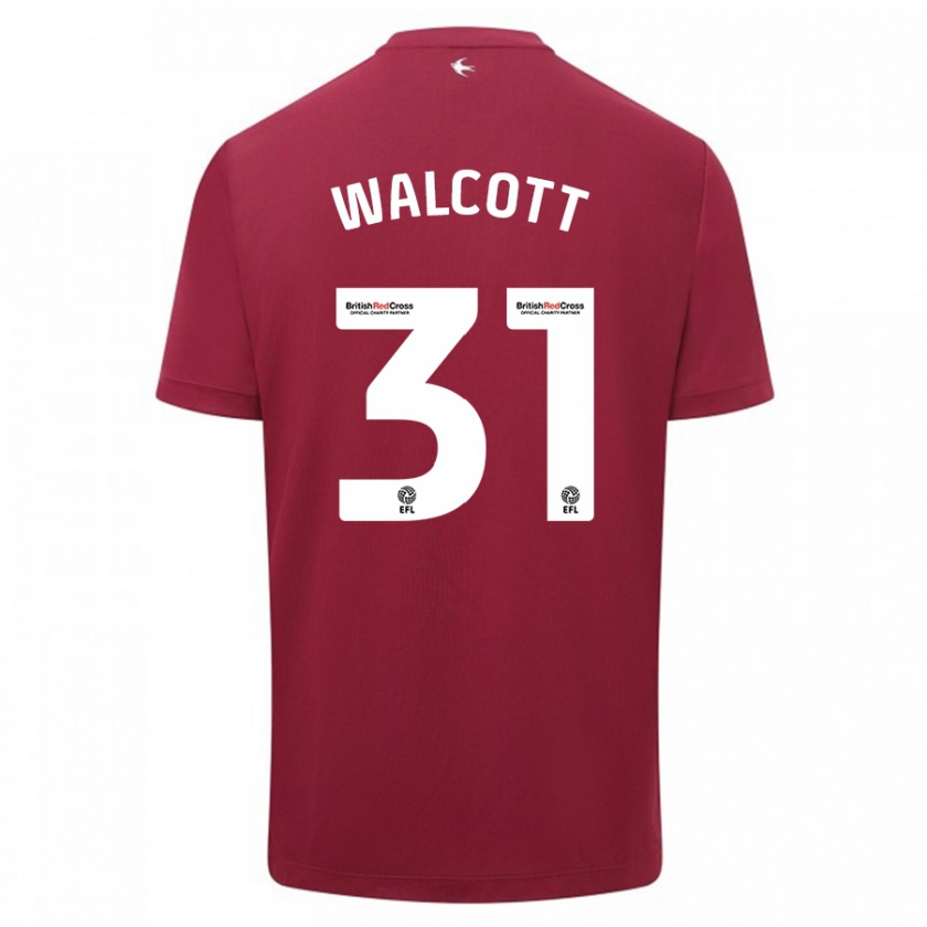 Kandiny Hombre Camiseta Malachi Fagan-Walcott #31 Rojo 2ª Equipación 2023/24 La Camisa Chile