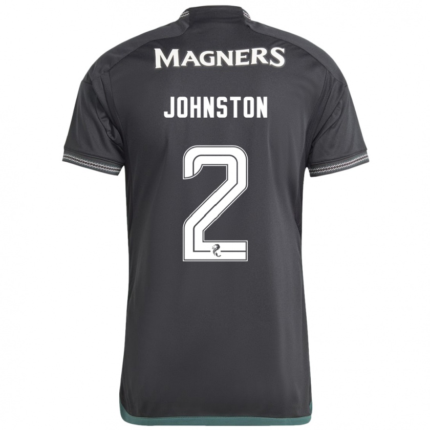 Kandiny Hombre Camiseta Alistair Johnston #2 Negro 2ª Equipación 2023/24 La Camisa Chile