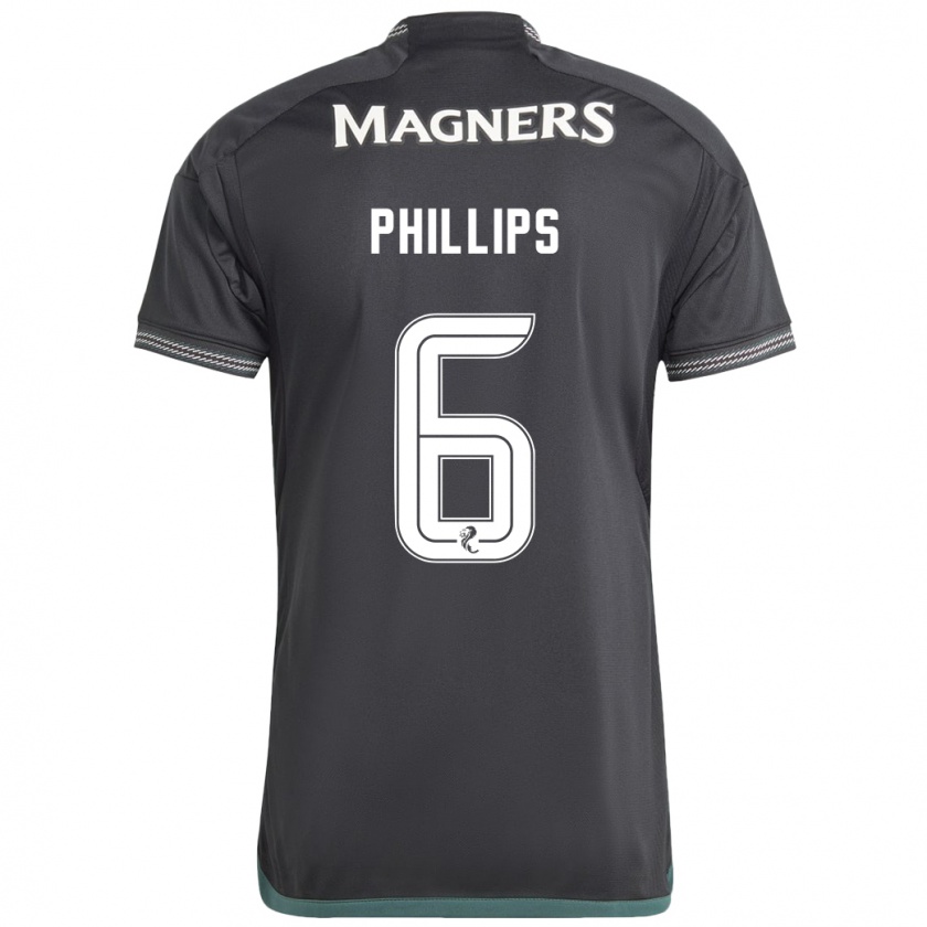 Kandiny Hombre Camiseta Nathaniel Phillips #6 Negro 2ª Equipación 2023/24 La Camisa Chile