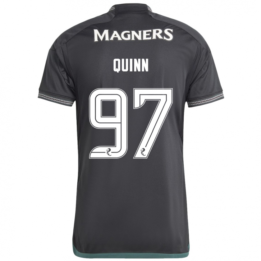 Kandiny Hombre Camiseta Ben Quinn #97 Negro 2ª Equipación 2023/24 La Camisa Chile