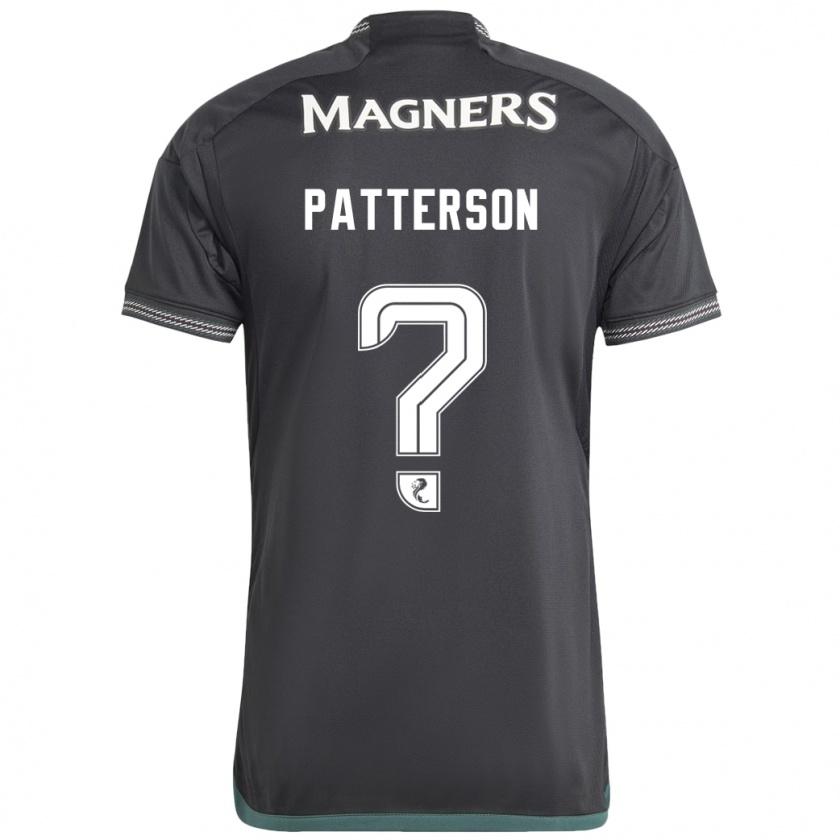 Kandiny Hombre Camiseta Cameron Patterson #0 Negro 2ª Equipación 2023/24 La Camisa Chile