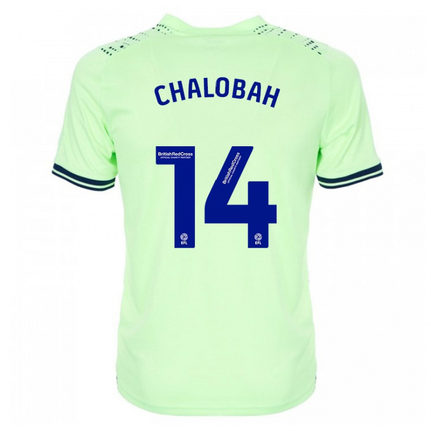 Kandiny Hombre Camiseta Nathaniel Chalobah #14 Armada 2ª Equipación 2023/24 La Camisa Chile