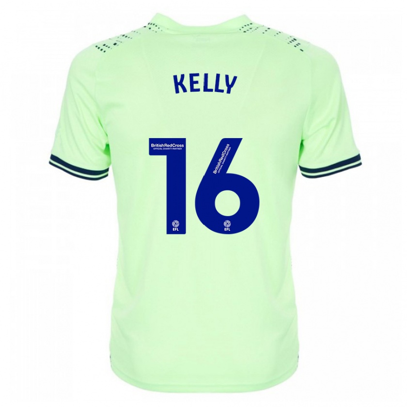 Kandiny Hombre Camiseta Martin Kelly #16 Armada 2ª Equipación 2023/24 La Camisa Chile