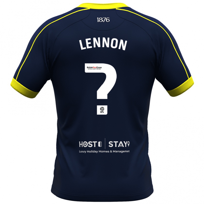 Kandiny Hombre Camiseta Charlie Lennon #0 Armada 2ª Equipación 2023/24 La Camisa Chile
