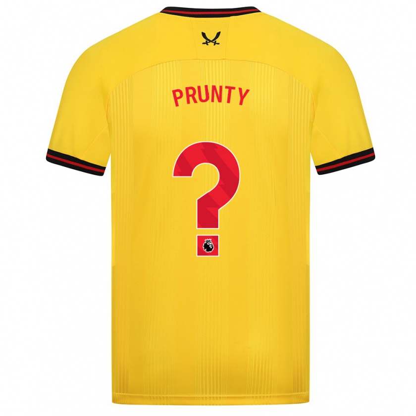 Kandiny Hombre Camiseta Jayden Prunty #0 Amarillo 2ª Equipación 2023/24 La Camisa Chile