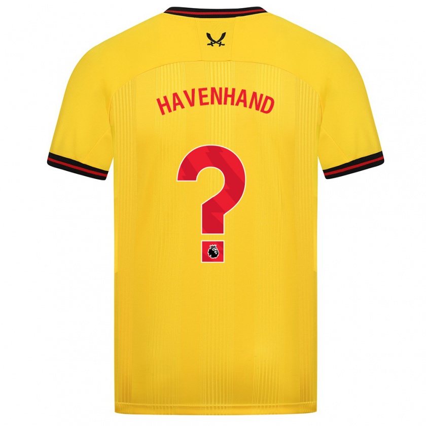 Kandiny Hombre Camiseta Kurtis Havenhand #0 Amarillo 2ª Equipación 2023/24 La Camisa Chile
