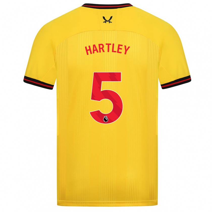 Kandiny Hombre Camiseta Naomi Hartley #5 Amarillo 2ª Equipación 2023/24 La Camisa Chile