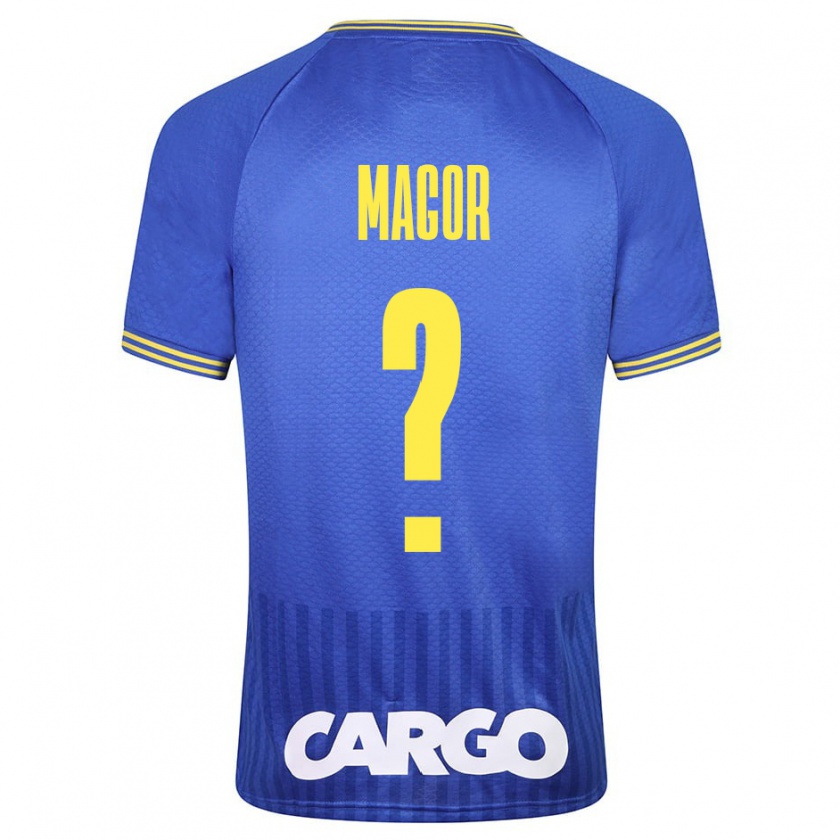 Kandiny Hombre Camiseta Roee Magor #0 Azul 2ª Equipación 2023/24 La Camisa Chile