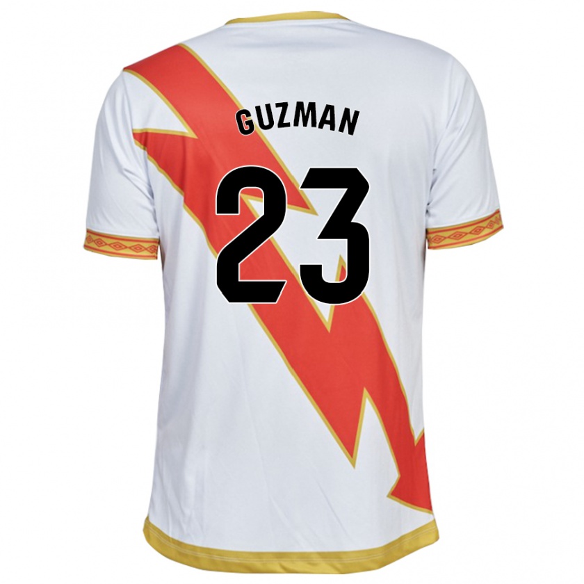 Kandiny Mujer Camiseta Miguel Guzmán #23 Blanco 1ª Equipación 2023/24 La Camisa Chile