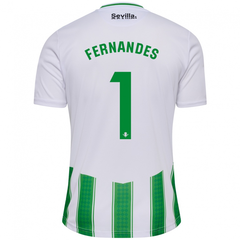 Kandiny Mujer Camiseta Guilherme Fernandes #1 Blanco 1ª Equipación 2023/24 La Camisa Chile