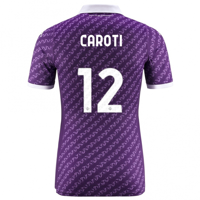 Kandiny Mujer Camiseta Filippo Caroti #12 Violeta 1ª Equipación 2023/24 La Camisa Chile