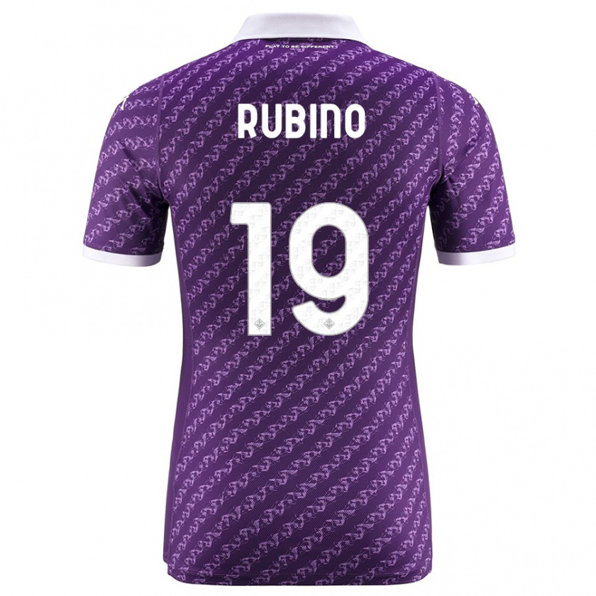 Kandiny Mujer Camiseta Tommaso Rubino #19 Violeta 1ª Equipación 2023/24 La Camisa Chile