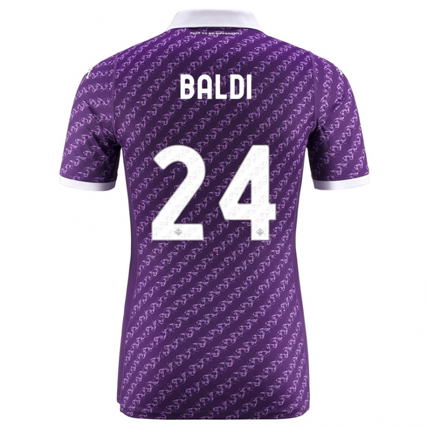 Kandiny Mujer Camiseta Rachele Baldi #24 Violeta 1ª Equipación 2023/24 La Camisa Chile