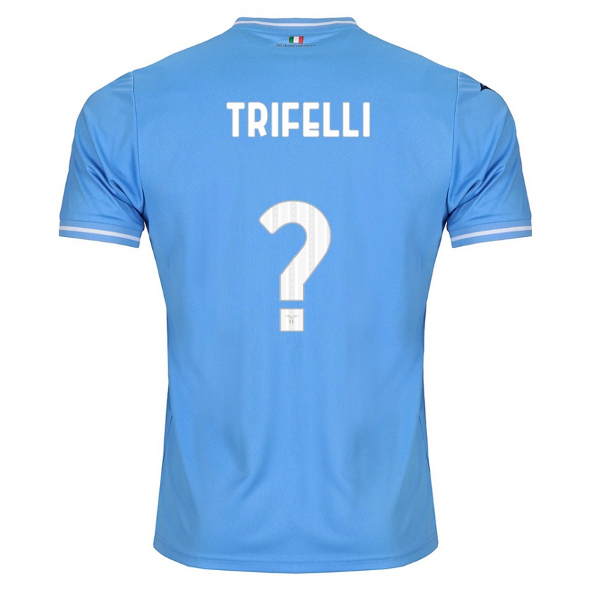 Kandiny Mujer Camiseta Cristiano Trifelli #0 Azul 1ª Equipación 2023/24 La Camisa Chile