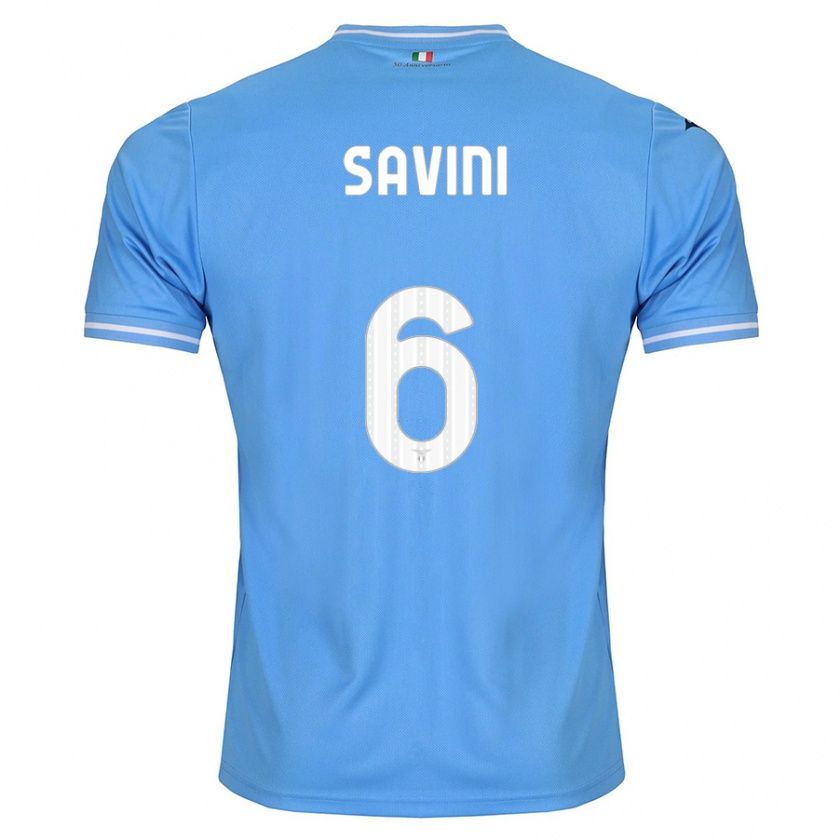 Kandiny Mujer Camiseta Federica Savini #6 Azul 1ª Equipación 2023/24 La Camisa Chile