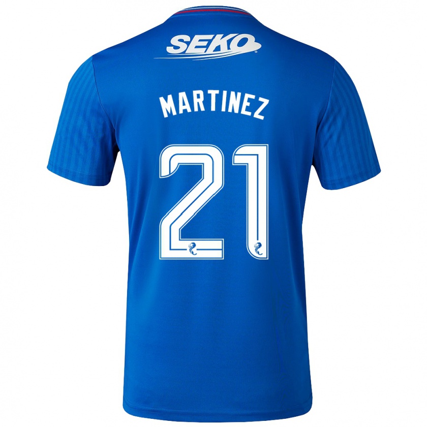 Kandiny Mujer Camiseta Lisa Martinez #21 Azul 1ª Equipación 2023/24 La Camisa Chile