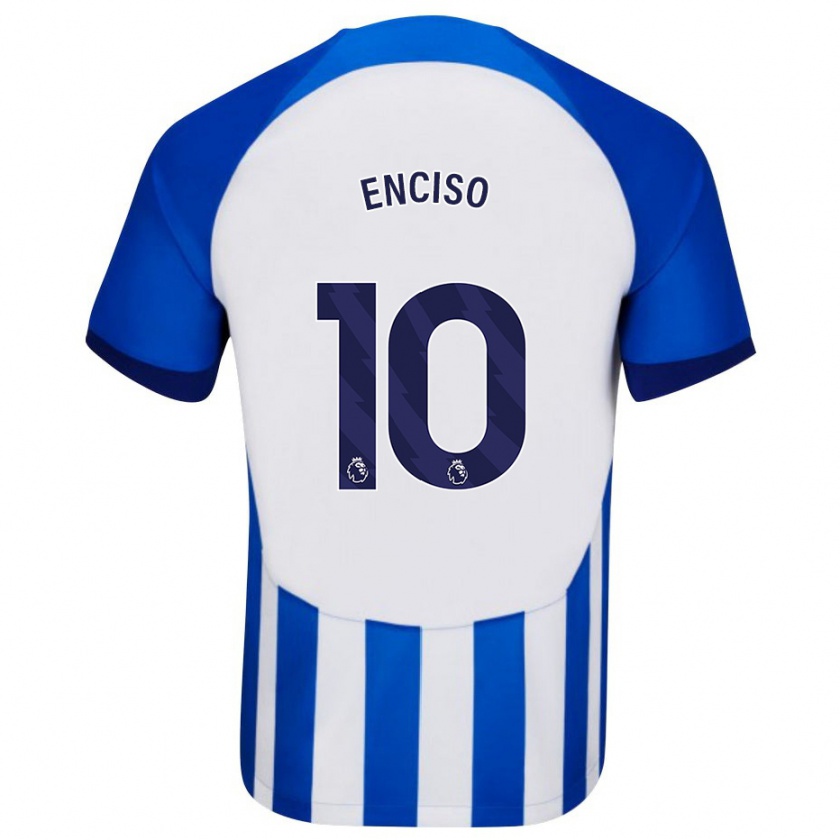 Kandiny Mujer Camiseta Julio Enciso #10 Azul 1ª Equipación 2023/24 La Camisa Chile