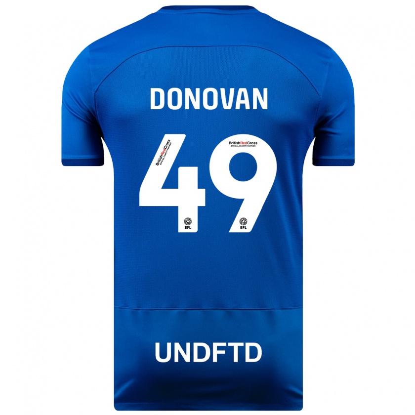 Kandiny Mujer Camiseta Romelle Donovan #49 Azul 1ª Equipación 2023/24 La Camisa Chile