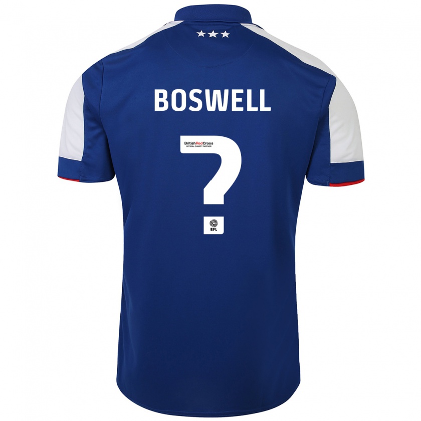 Kandiny Mujer Camiseta Ashton Boswell #0 Azul 1ª Equipación 2023/24 La Camisa Chile