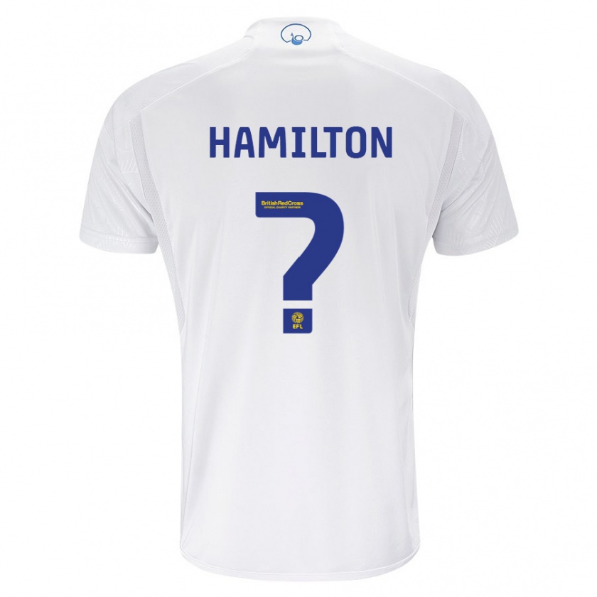 Kandiny Mujer Camiseta Joshua Hamilton #0 Blanco 1ª Equipación 2023/24 La Camisa Chile