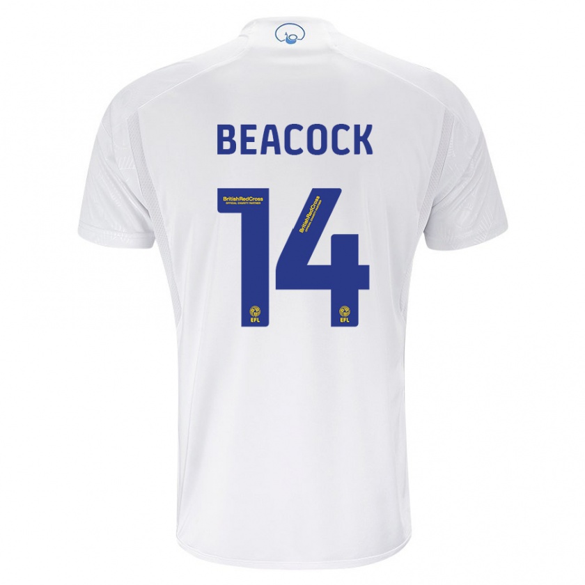 Kandiny Mujer Camiseta Molly Beacock #14 Blanco 1ª Equipación 2023/24 La Camisa Chile