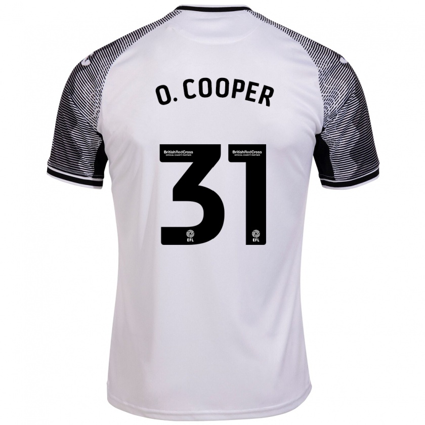 Kandiny Mujer Camiseta Oliver Cooper #31 Blanco 1ª Equipación 2023/24 La Camisa Chile