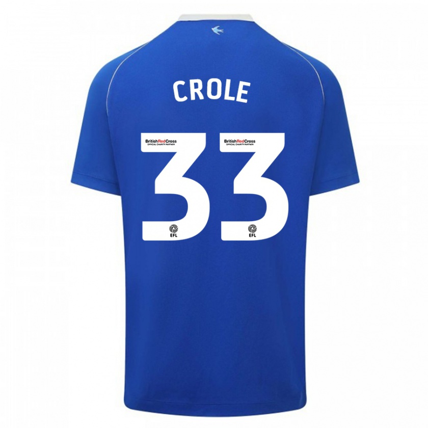 Kandiny Mujer Camiseta James Crole #33 Azul 1ª Equipación 2023/24 La Camisa Chile