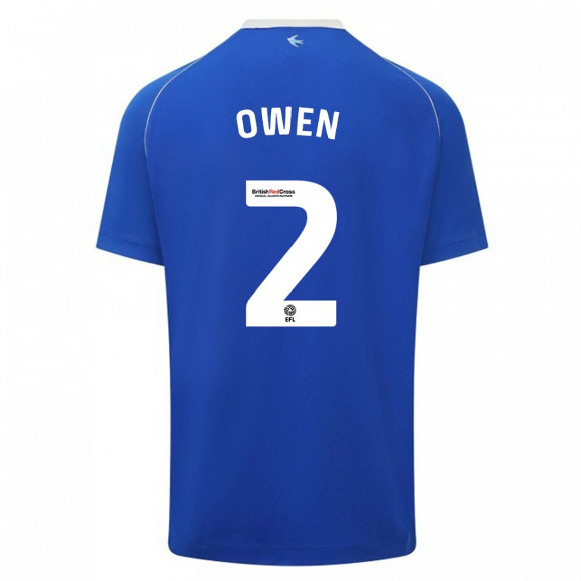 Kandiny Mujer Camiseta Lisa Owen #2 Azul 1ª Equipación 2023/24 La Camisa Chile