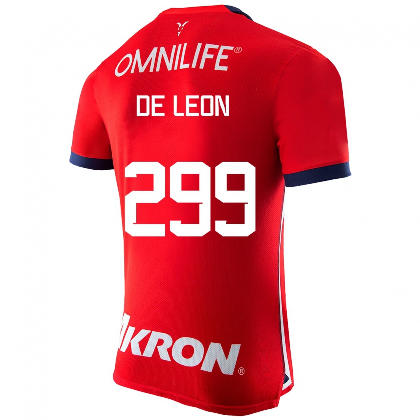 Kandiny Mujer Camiseta Jared De León #299 Rojo 1ª Equipación 2023/24 La Camisa Chile