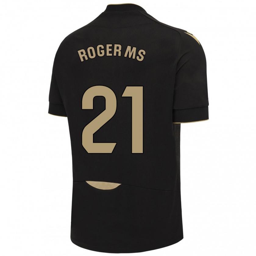 Kandiny Mujer Camiseta Roger Martí #21 Negro 2ª Equipación 2023/24 La Camisa Chile