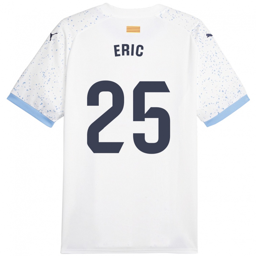 Kandiny Mujer Camiseta Eric García #25 Blanco 2ª Equipación 2023/24 La Camisa Chile