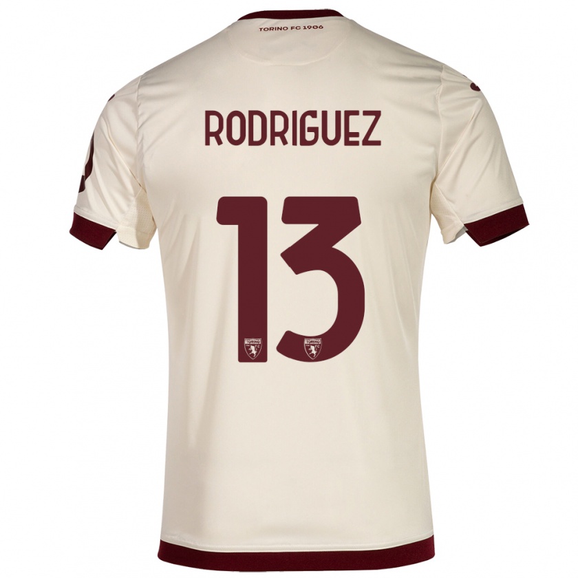 Kandiny Mujer Camiseta Ricardo Rodríguez #13 Champán 2ª Equipación 2023/24 La Camisa Chile