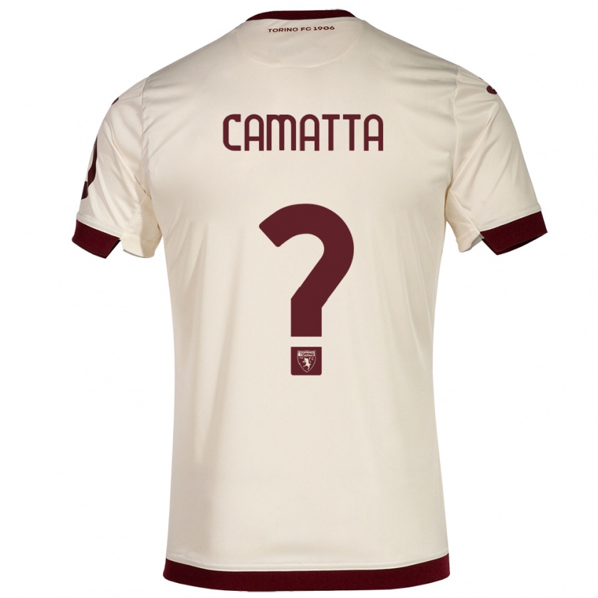 Kandiny Mujer Camiseta Alessandro Camatta #0 Champán 2ª Equipación 2023/24 La Camisa Chile