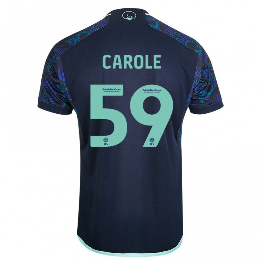 Kandiny Mujer Camiseta Keenan Carole #59 Azul 2ª Equipación 2023/24 La Camisa Chile
