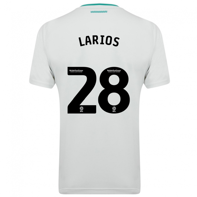 Kandiny Mujer Camiseta Juan Larios #28 Blanco 2ª Equipación 2023/24 La Camisa Chile