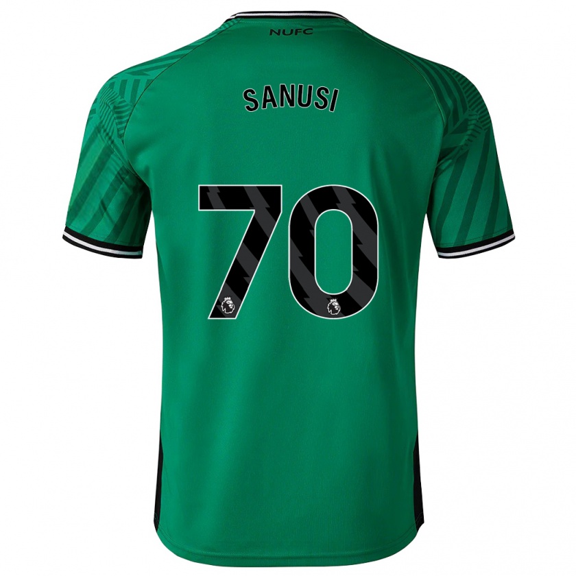 Kandiny Mujer Camiseta Trevan Sanusi #70 Verde 2ª Equipación 2023/24 La Camisa Chile